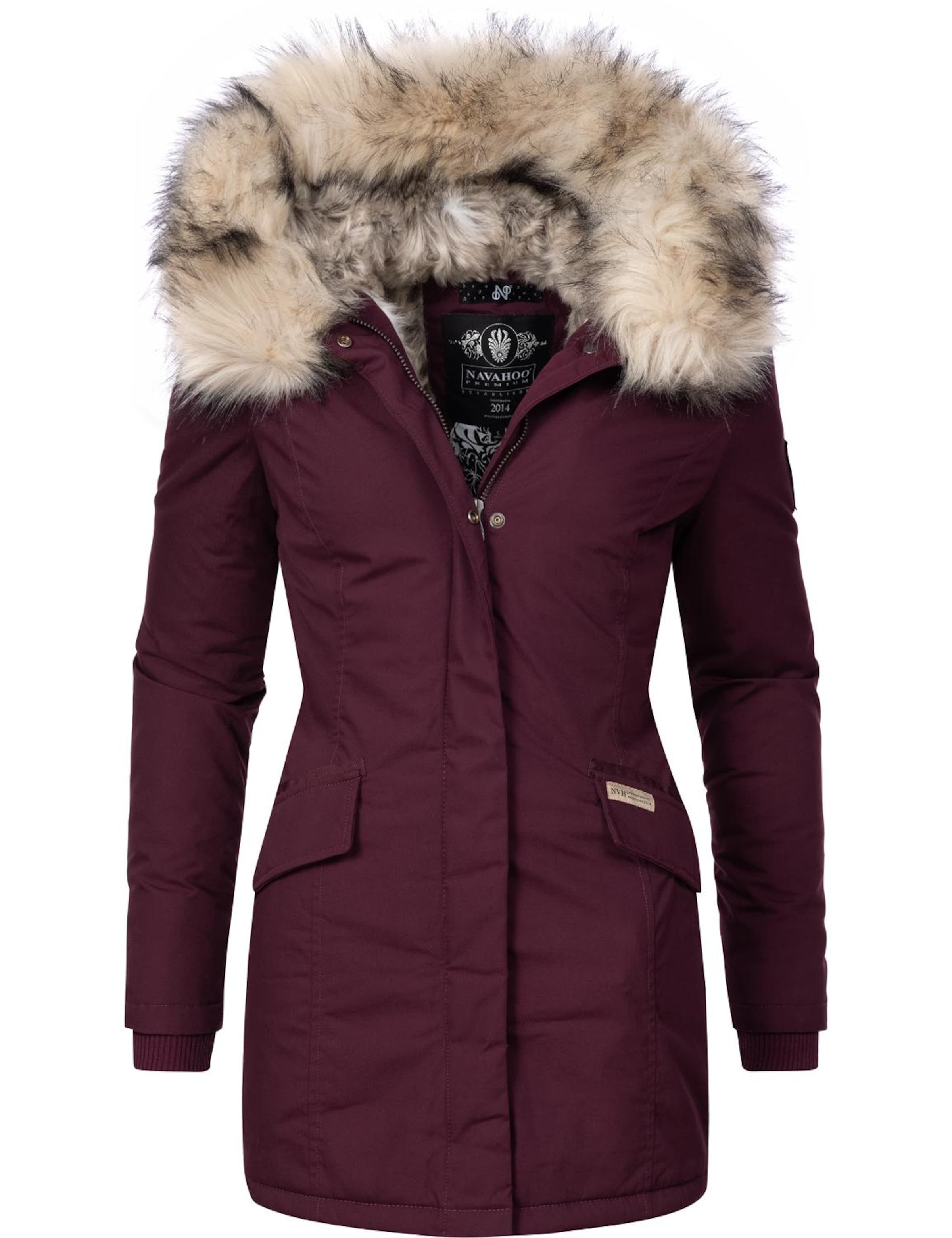 Manteau d’hiver 'Cristal' NAVAHOO en rouge : devant