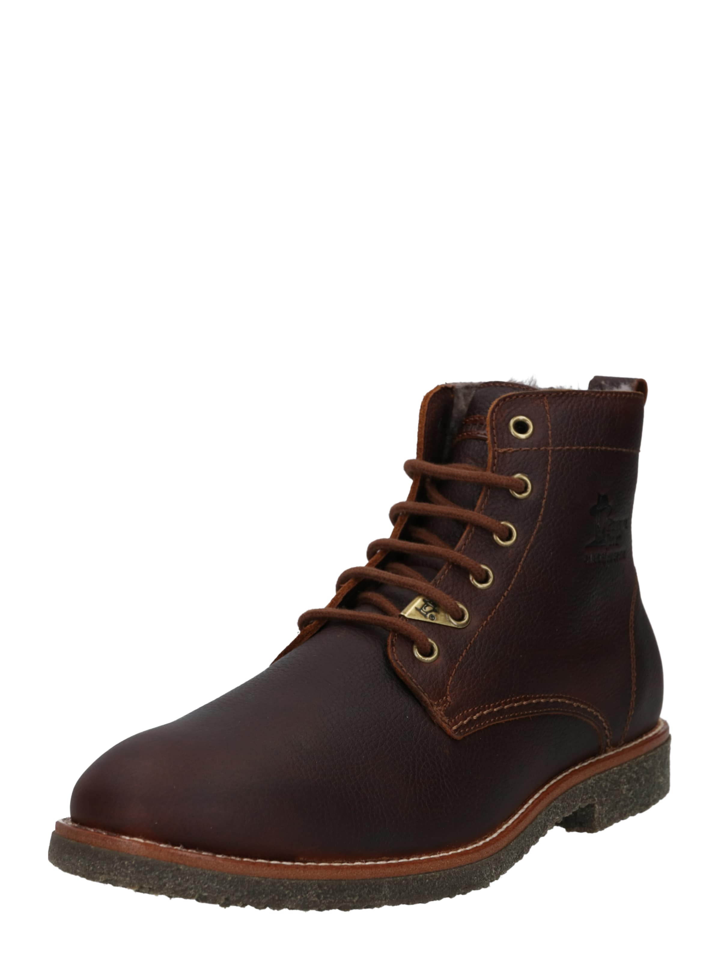 PANAMA JACK - Botas con cordones 'Glasgow' en marrón: frente