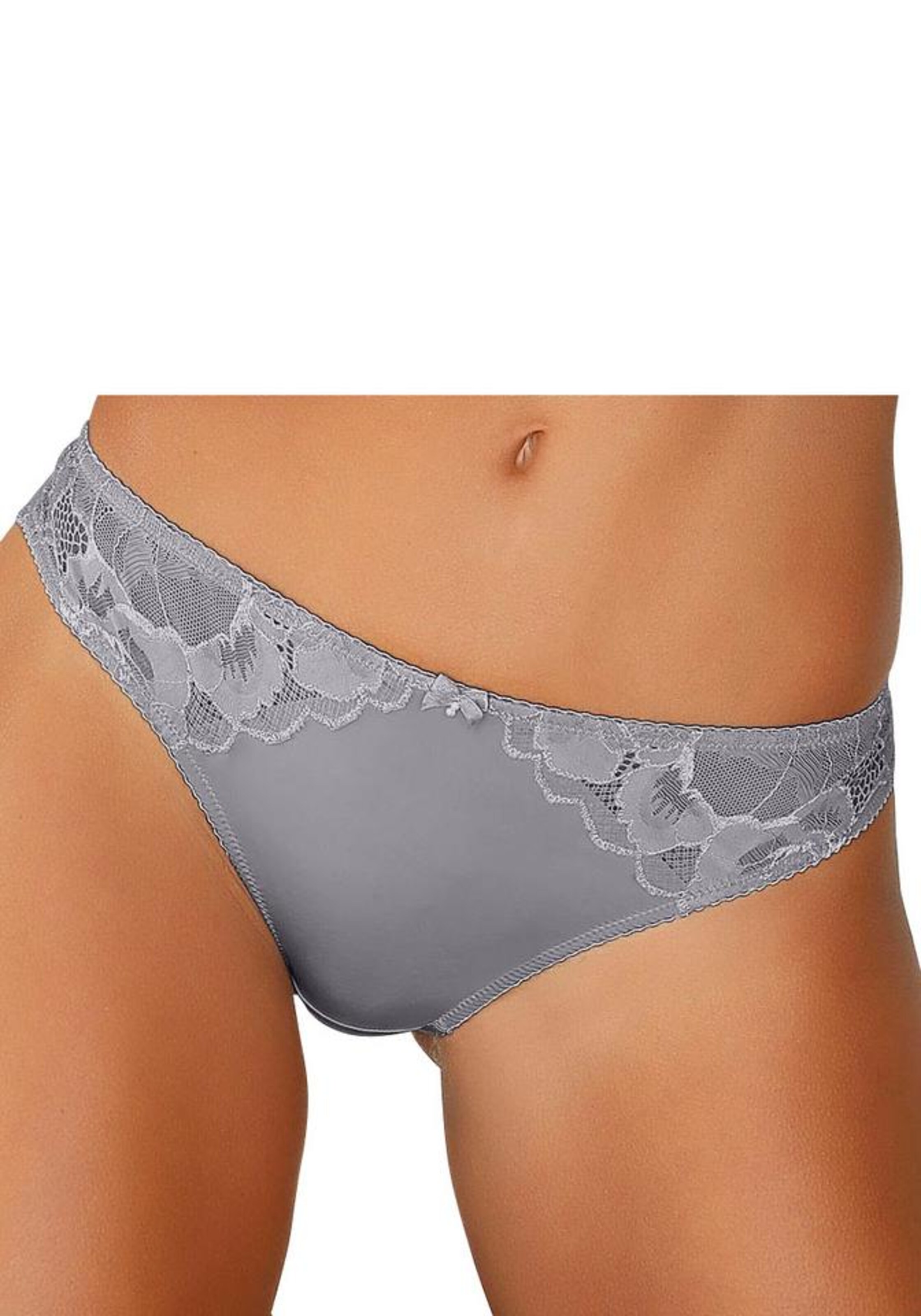 LASCANA - Slip 'Mably' in silbergrau