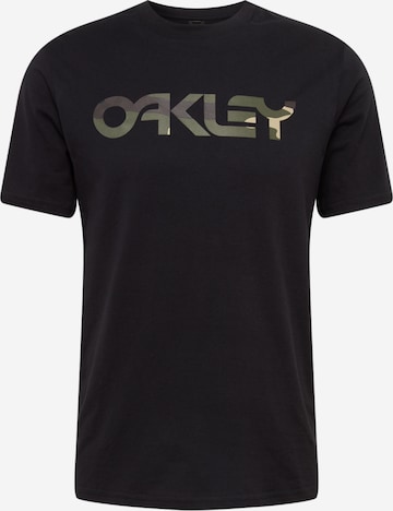 juoda OAKLEY Sportiniai marškinėliai 'Mark II': priekis