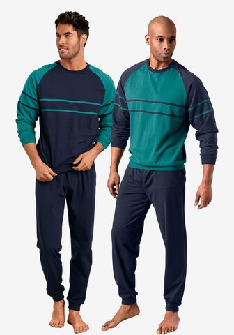 LE JOGGER Pyjama lang in Blauw: voorkant