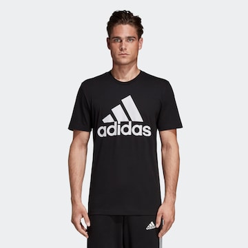 ADIDAS PERFORMANCE Regular fit Functioneel shirt 'Must Haves Badge of Sport' in Zwart: voorkant