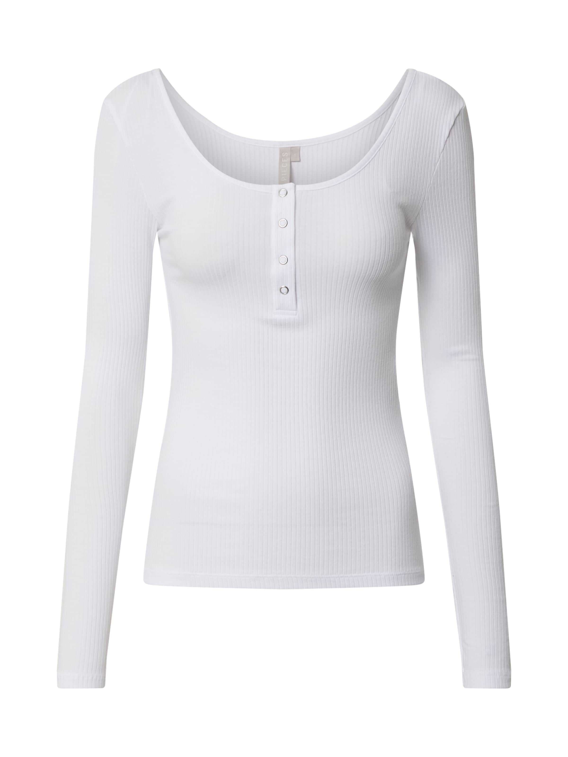 PIECES Μπλουζάκι &#x27;PCKitte&#x27; σε λευκό: μπροστά