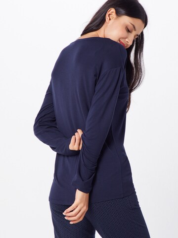 Chemise de nuit SCHIESSER en bleu : derrière