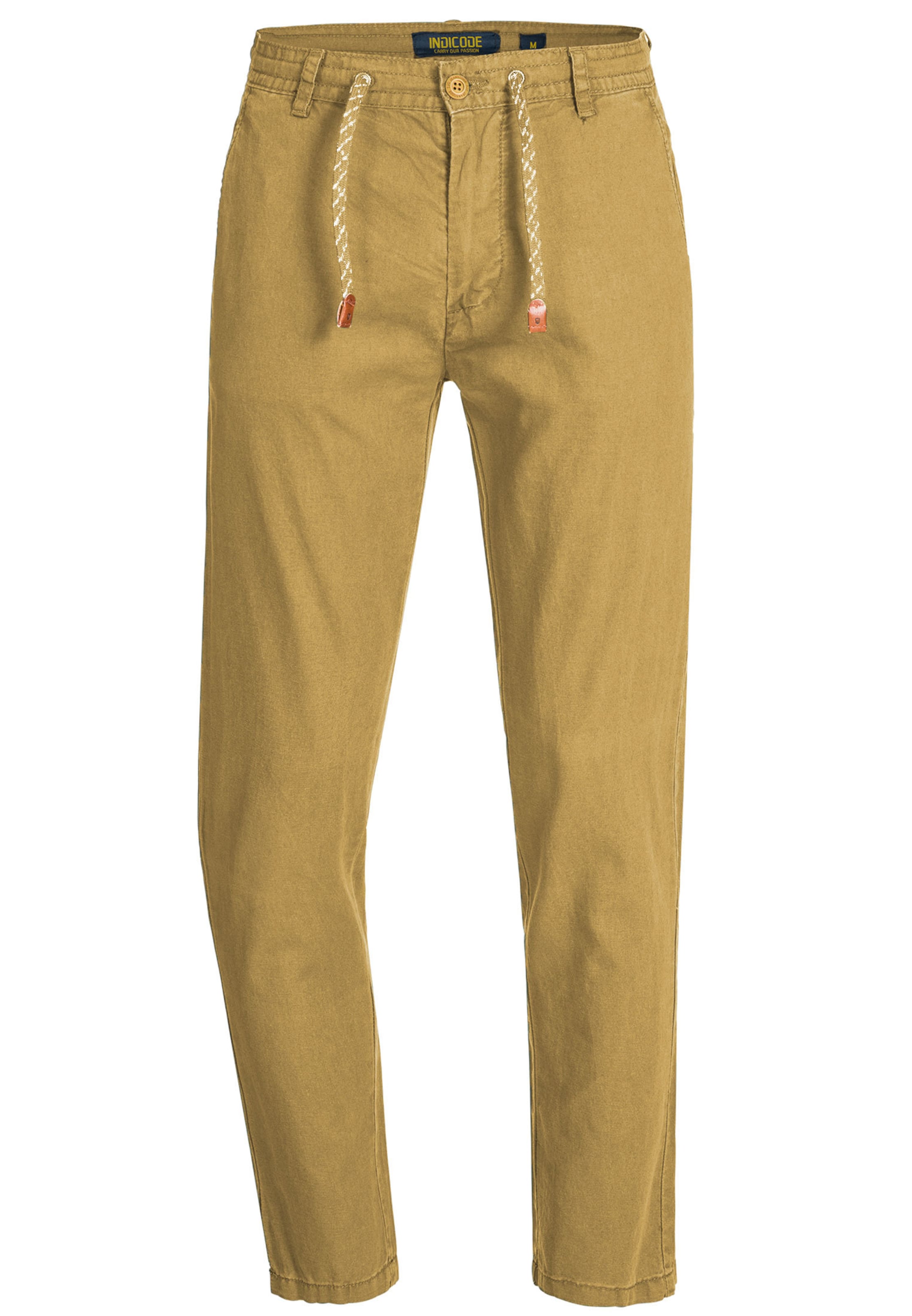 INDICODE JEANS Chino 'Veneto' in Beige: voorkant