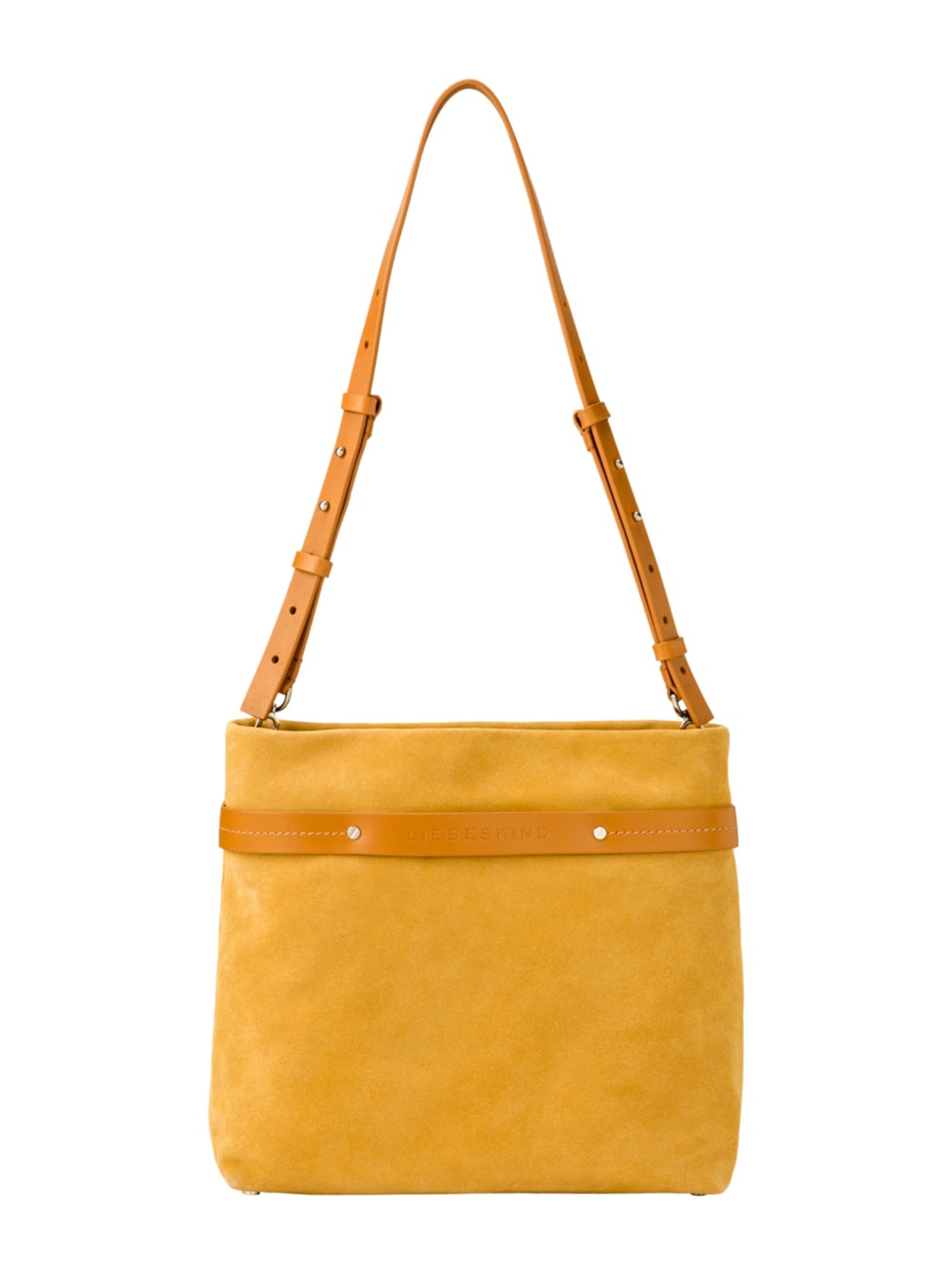 Liebeskind Berlin - Schoudertas 'SoShopper /Hobo Medium' in de kleur Geel