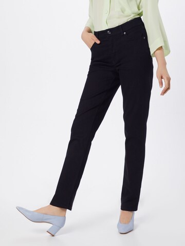 MAC Slimfit Jeans 'Melanie' i sort: forside