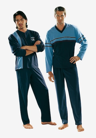 LE JOGGER Long Pajamas in Blue: front