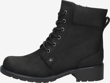 CLARKS Lace-Up Ankle Boots 'Orinoco Spice' in Black