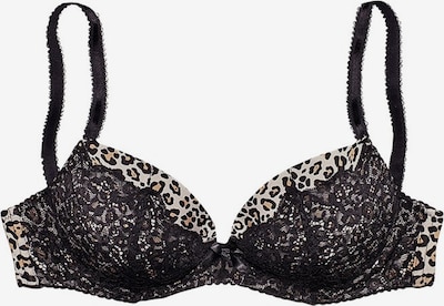 LASCANA Push-up-Balconnet-BH in beige / schwarz, Produktansicht