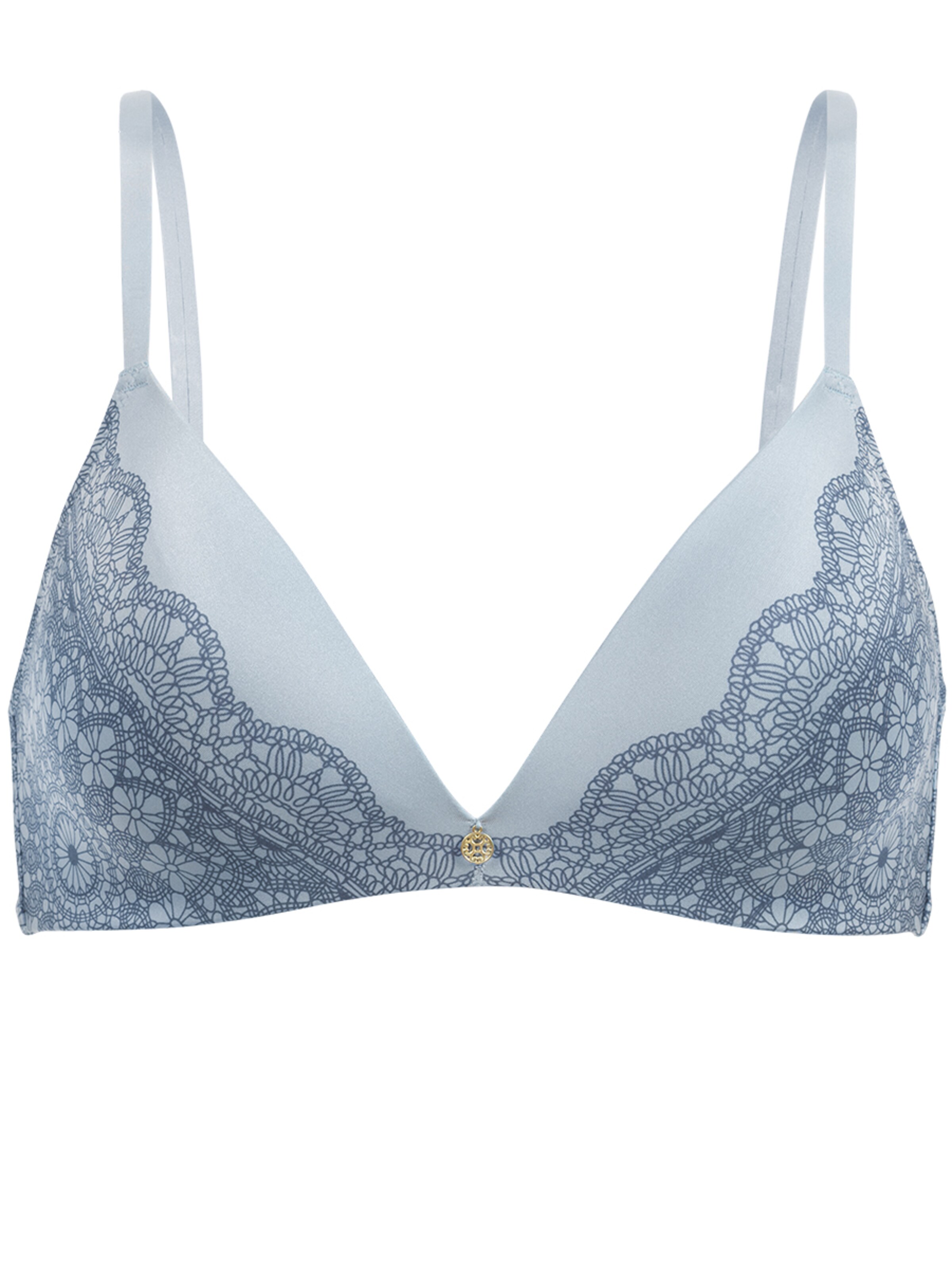 PALMERS - BH 'Crochet Print' in de kleur Blauw