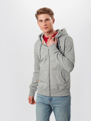 Superdry Sweatjacke 'Collective' in Grau: predná strana