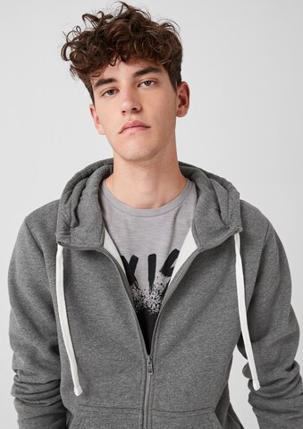 QS - Sudadera con cremallera en gris