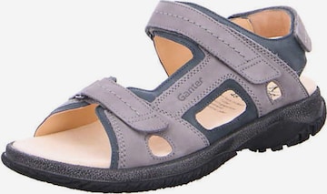 Ganter Hiking Sandals in Grey: front