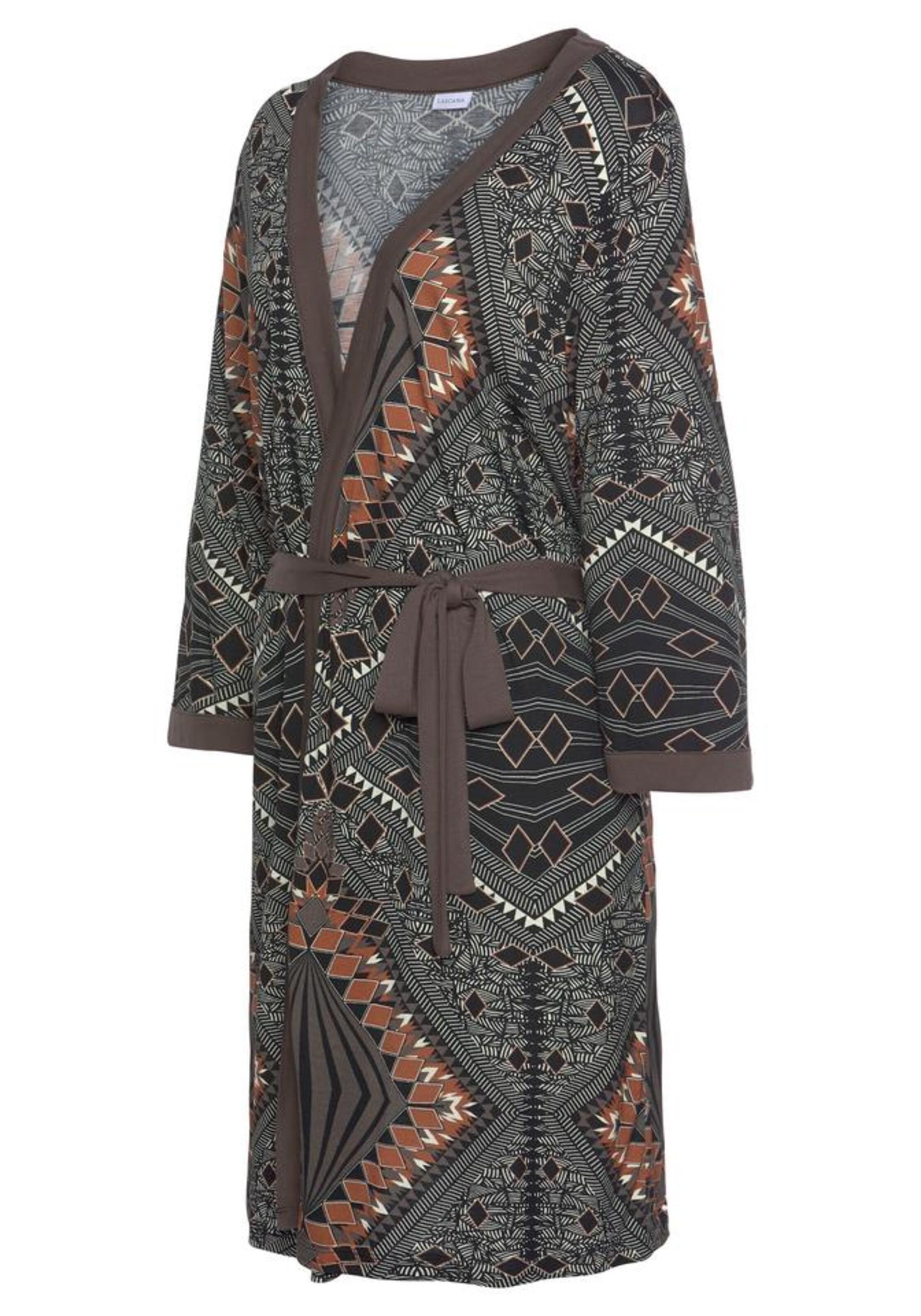 LASCANA Сутрешен халат в сиво