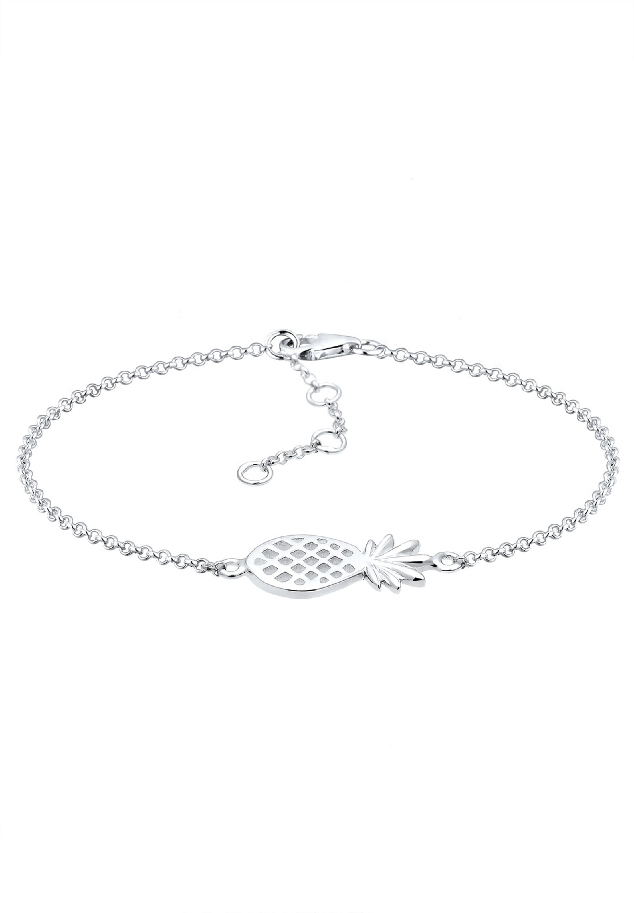 ELLI Armband 'Ananas' in Silber: Vorderseite