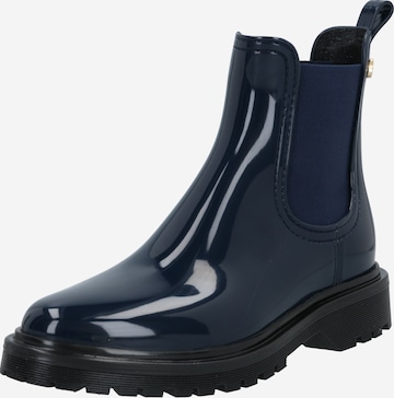 LEMON JELLY Rubber boot 'Block' in Blue: front