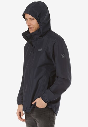 JACK WOLFSKIN Outdoorjas 'Stormy Point' in Blauw