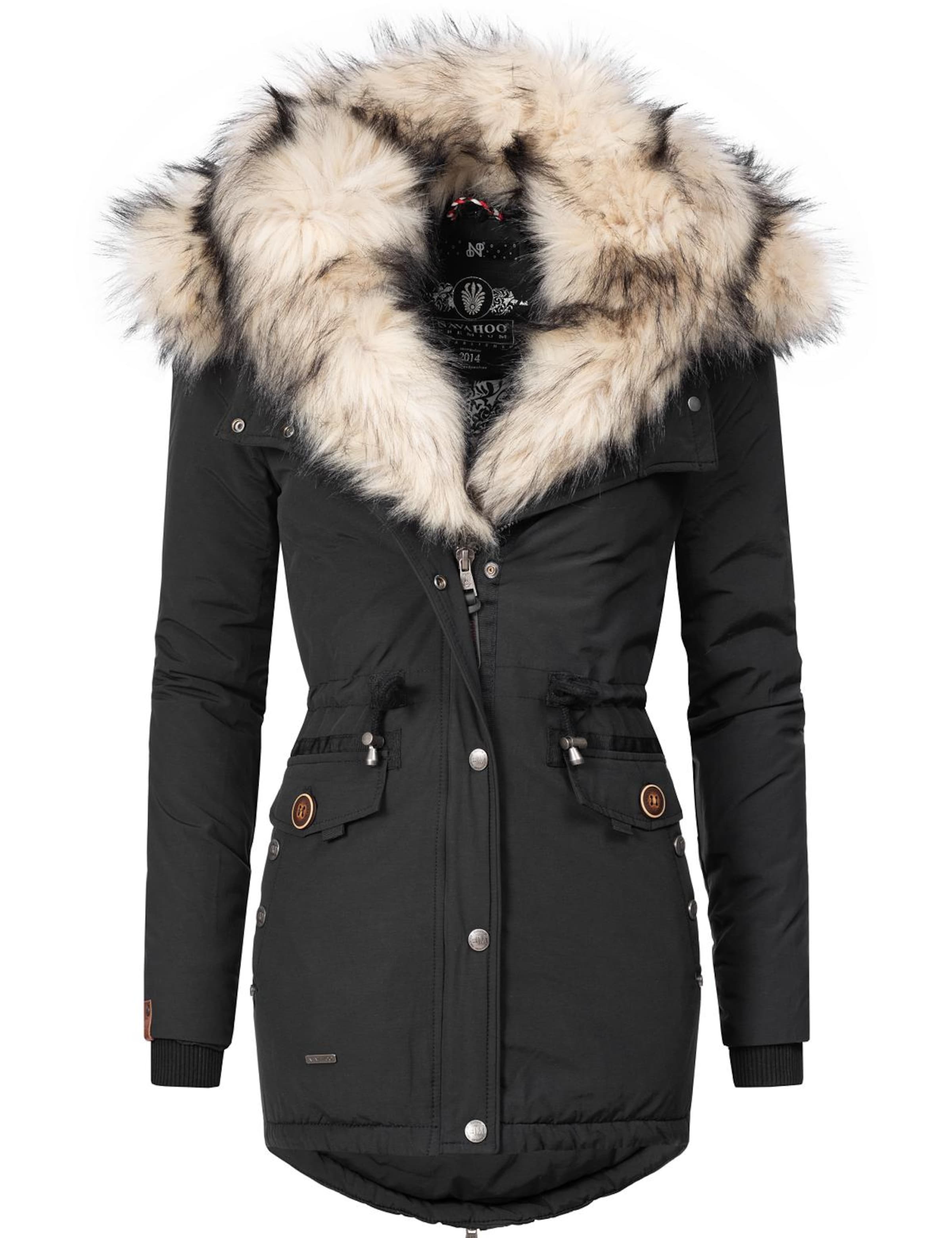 Manteau d’hiver 'Sweety' NAVAHOO en noir : devant