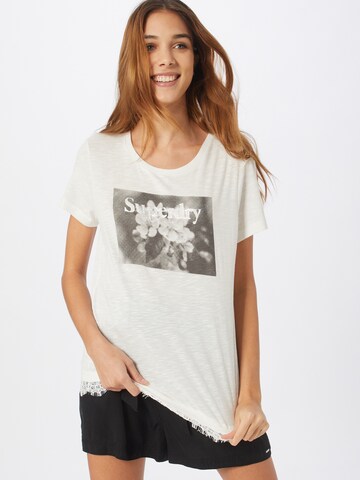 T-shirt 'Tilly' Superdry en blanc : devant