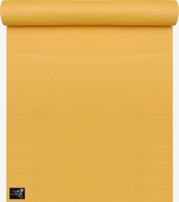 YOGISTAR.COM Mat '183 cm x 61 cm x 4 mm' in Yellow: front