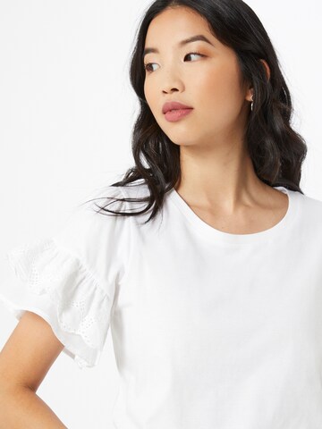 T-shirt 'BRODERIE' River Island en blanc