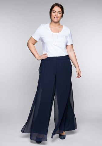 SHEEGO Wide Leg Hose in Blau