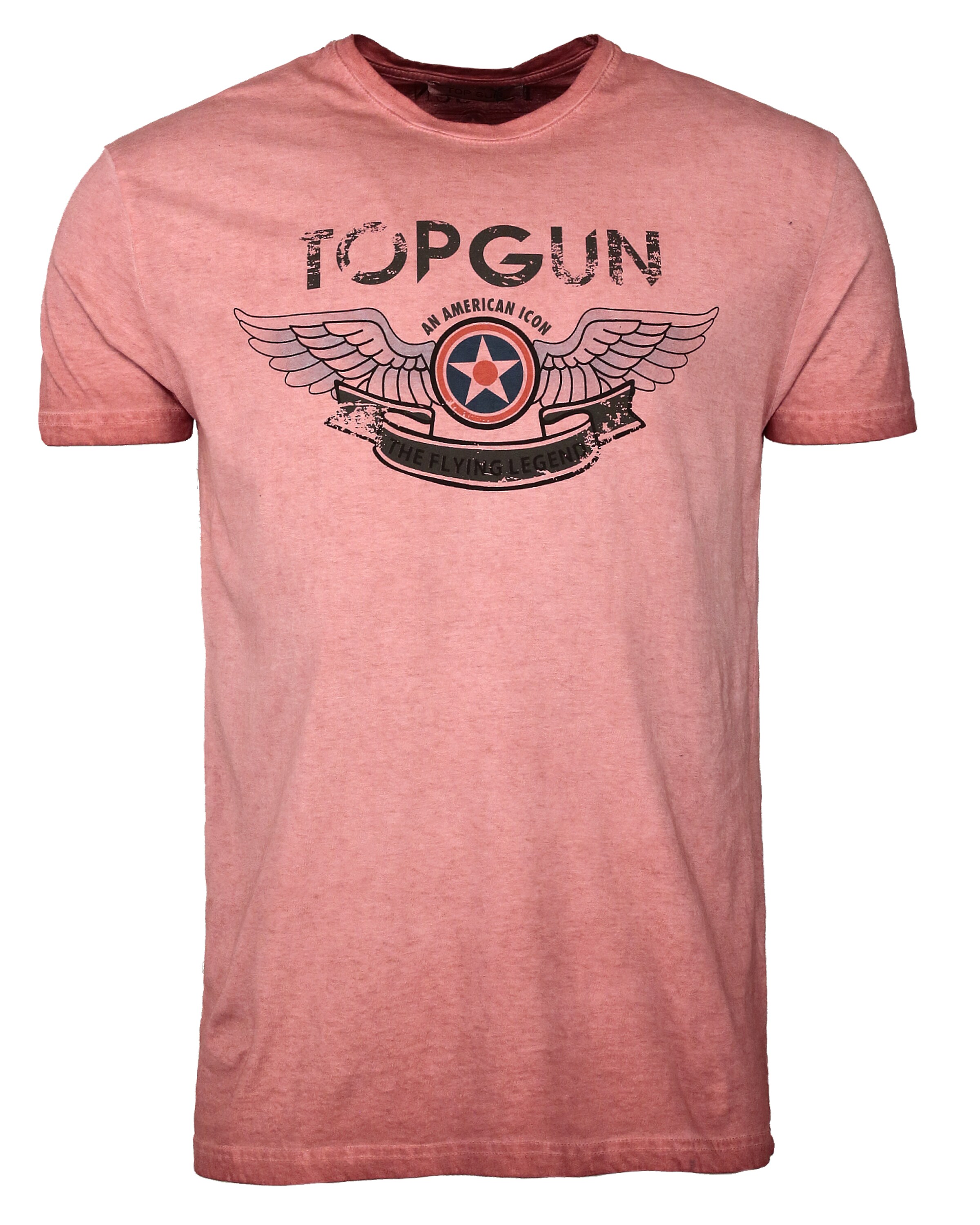 TOP GUN T-Shirt 'Construction' in Rot: Vorderseite
