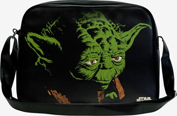 LOGOSHIRT Bag 'Yoda - Krieg der Sterne' in Black: front