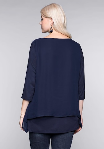 SHEEGO Bluse in Blau