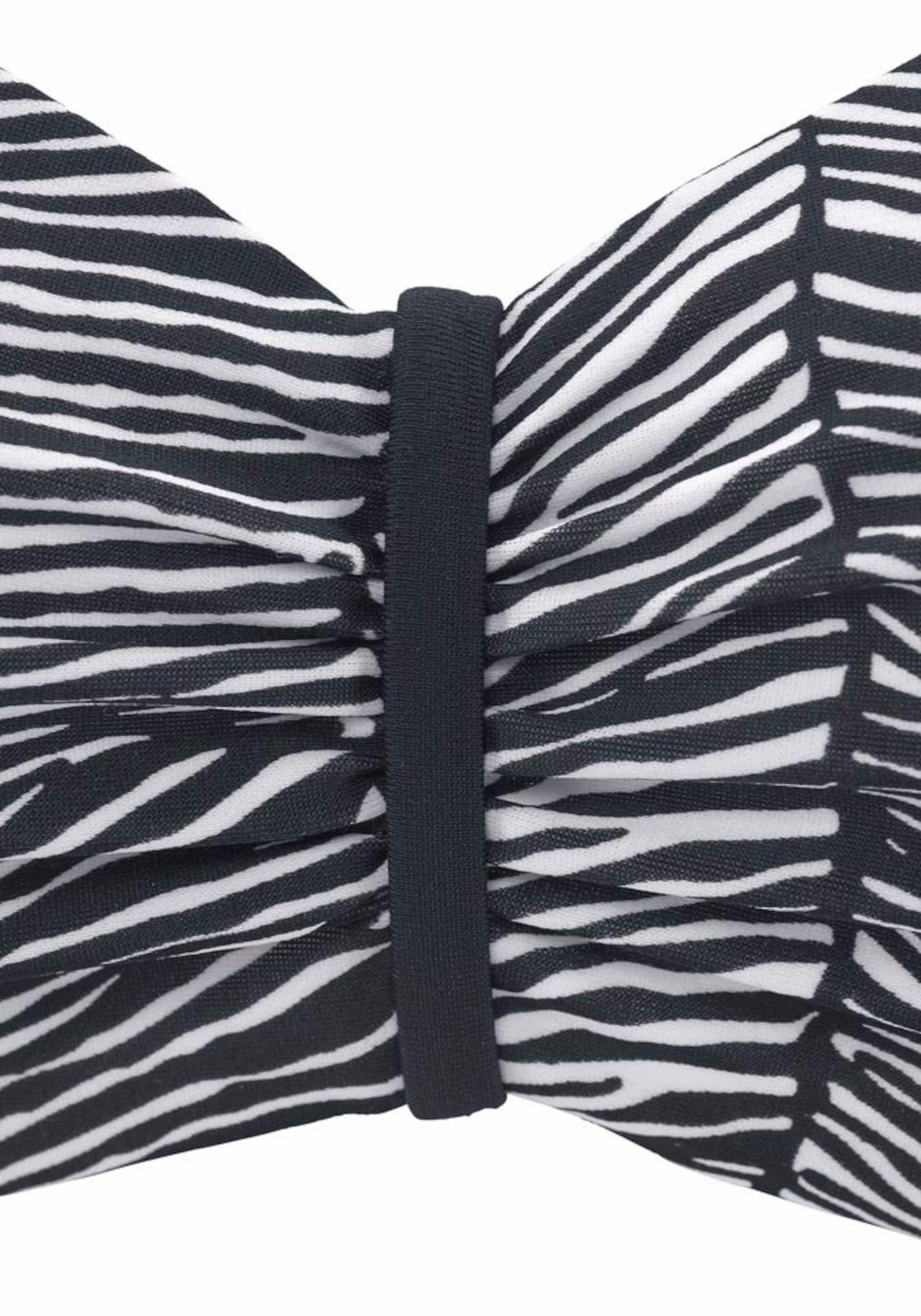 melns VENICE BEACH Bandeau Bikini augšdaļa 'Sugar'