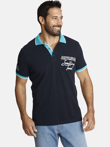 Jan Vanderstorm Shirt ' Iwar ' in Blauw: voorkant