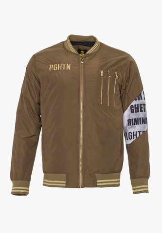 PLUS EIGHTEEN Between-Season Jacket in Brown: front