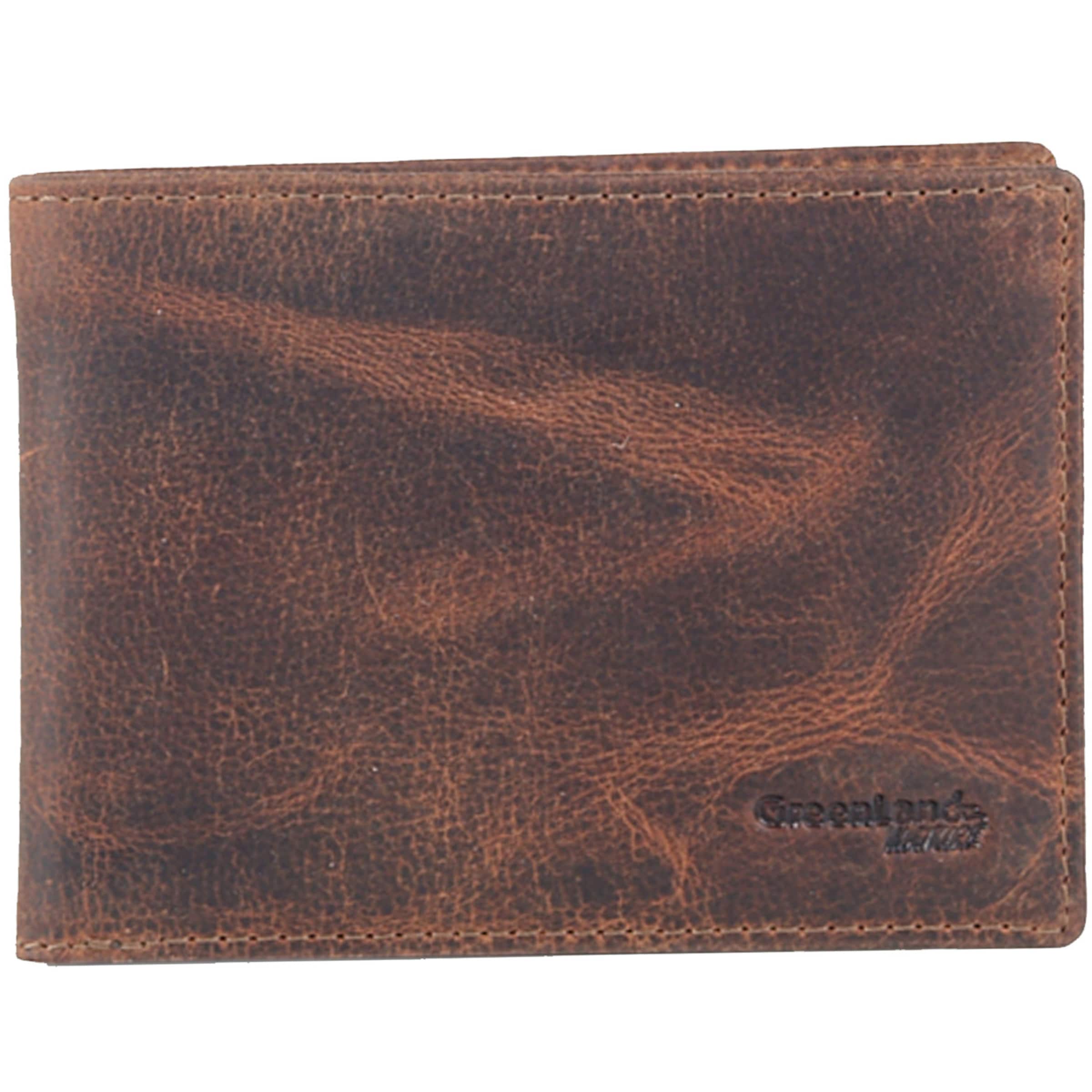 Greenland Nature Wallet 'Montana' in Brown: front