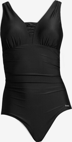 LASCANA Bustier Shapingbadeanzug in Schwarz: predná strana