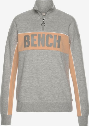 BENCH Sweatshirt 'Contrast' in Grau: predná strana