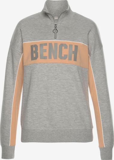 BENCH Sweatshirt 'Contrast' in graumeliert apricot | ABOUT YOU Bench Damen Sweatshirt Gr. XS, Apricot: : Bekleidung