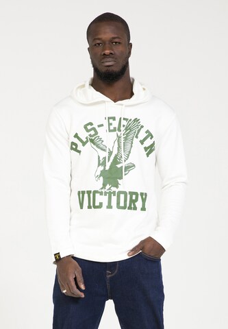 PLUS EIGHTEEN Sweatshirt in White: front