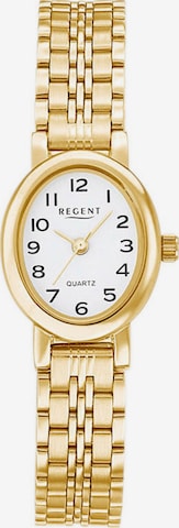 REGENT Analog Watch '12210805' in Gold: front