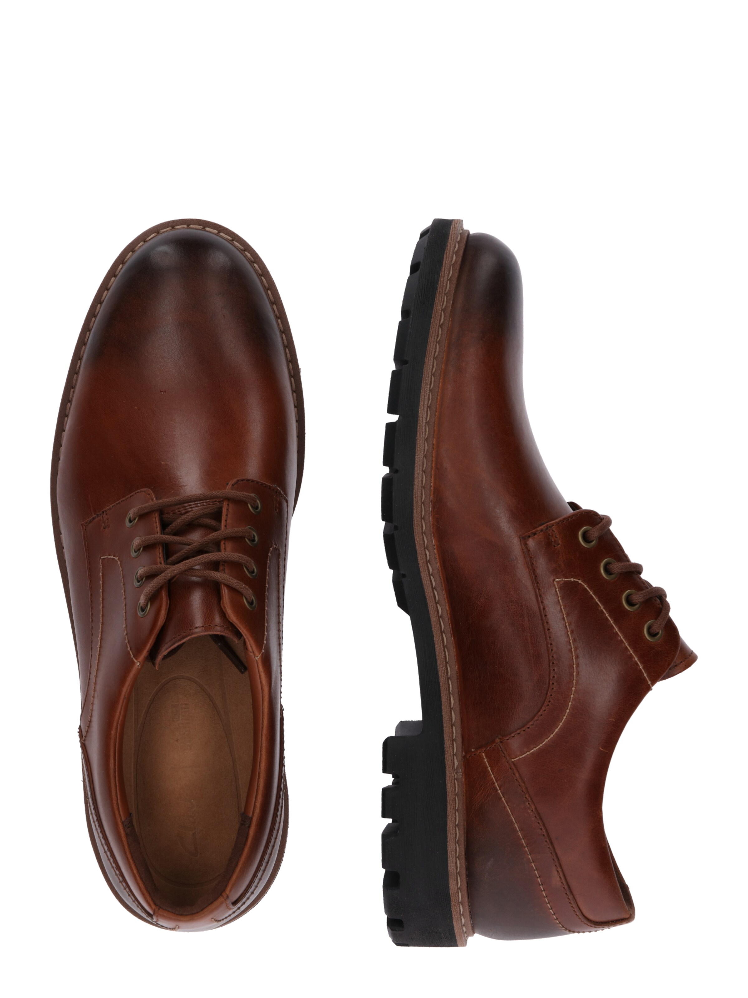 CLARKS Δετό παπούτσι 'Batcombe Hall' σε καφέ
