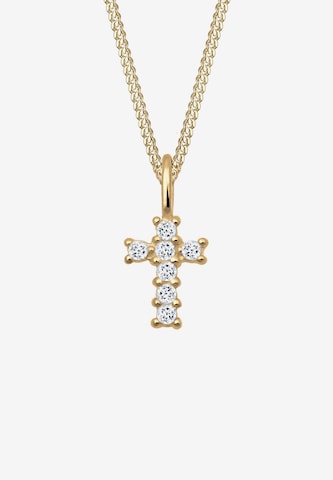 ELLI PREMIUM Halskette 'Kreuz' in Gold