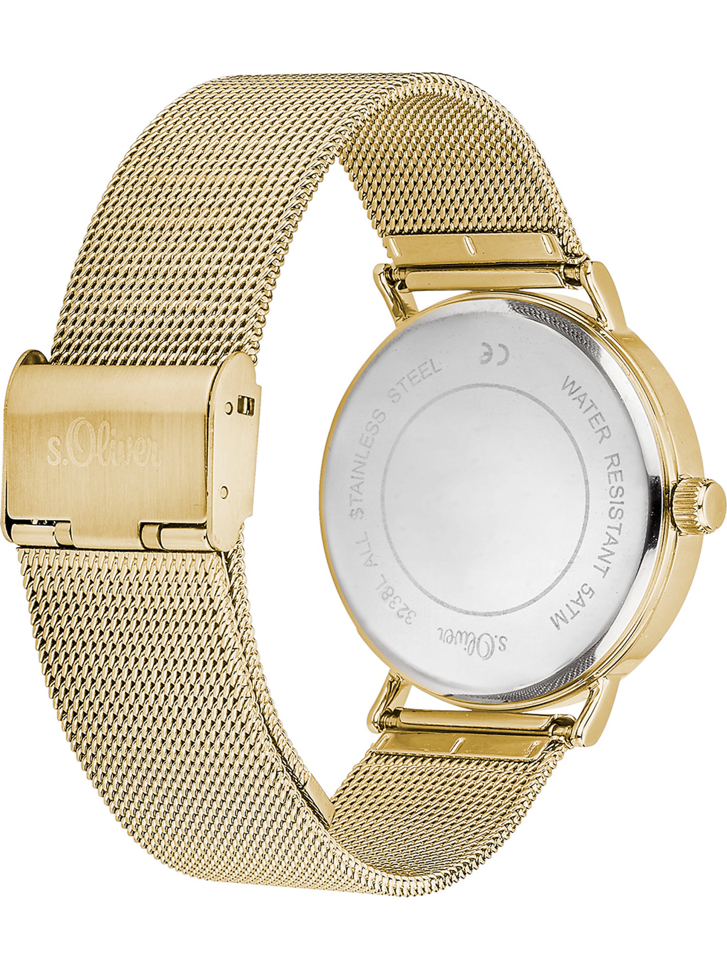 s.Oliver Analoguhr in Gold