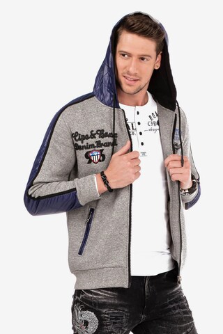 CIPO & BAXX Sweatjacke in Grau: predná strana