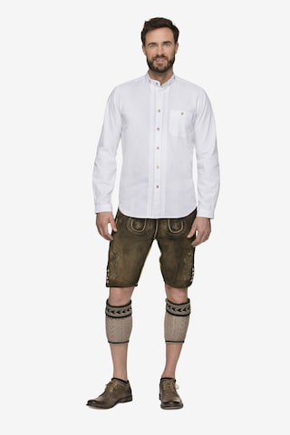 STOCKERPOINT Regular fit Traditional button up shirt 'Leon' in White