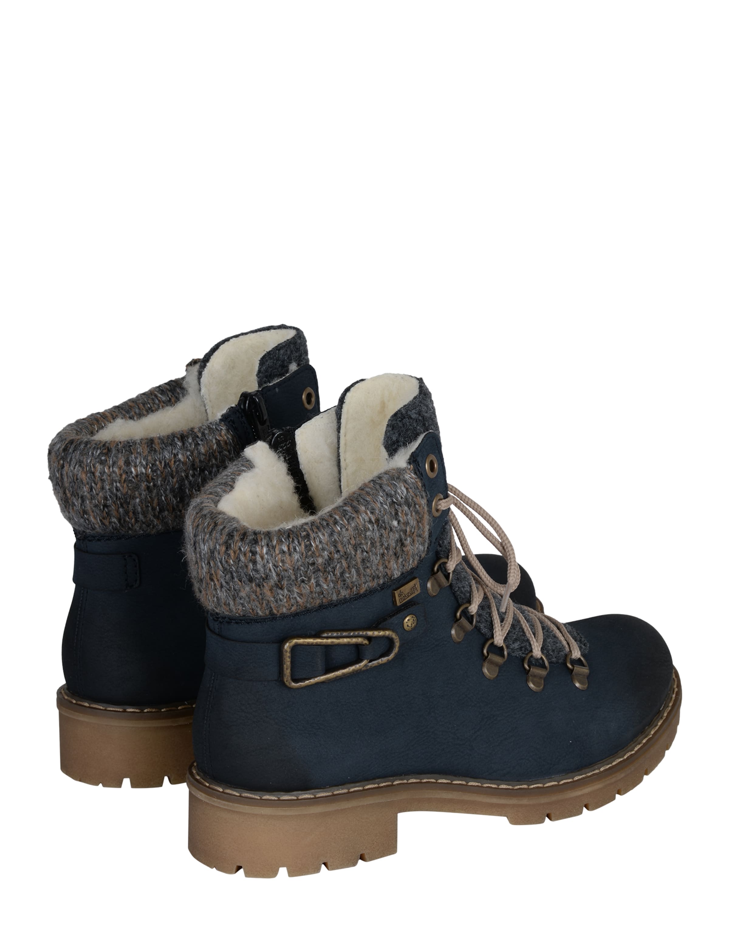 Rieker Snørestøvletter i blå