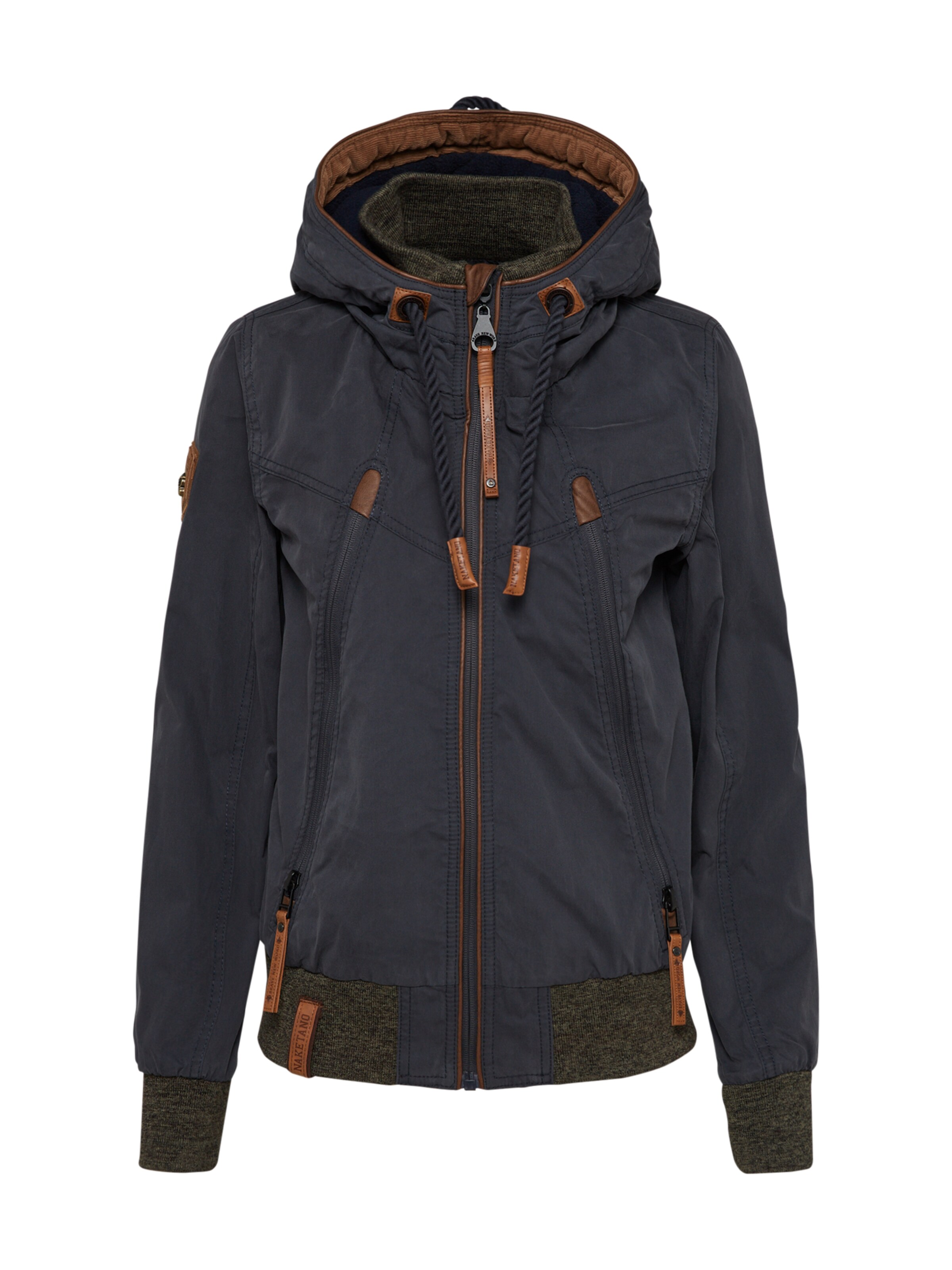 naketano - Tussenjas 'Hochzeit = Lebenslänglich' in de kleur Donkerblauw