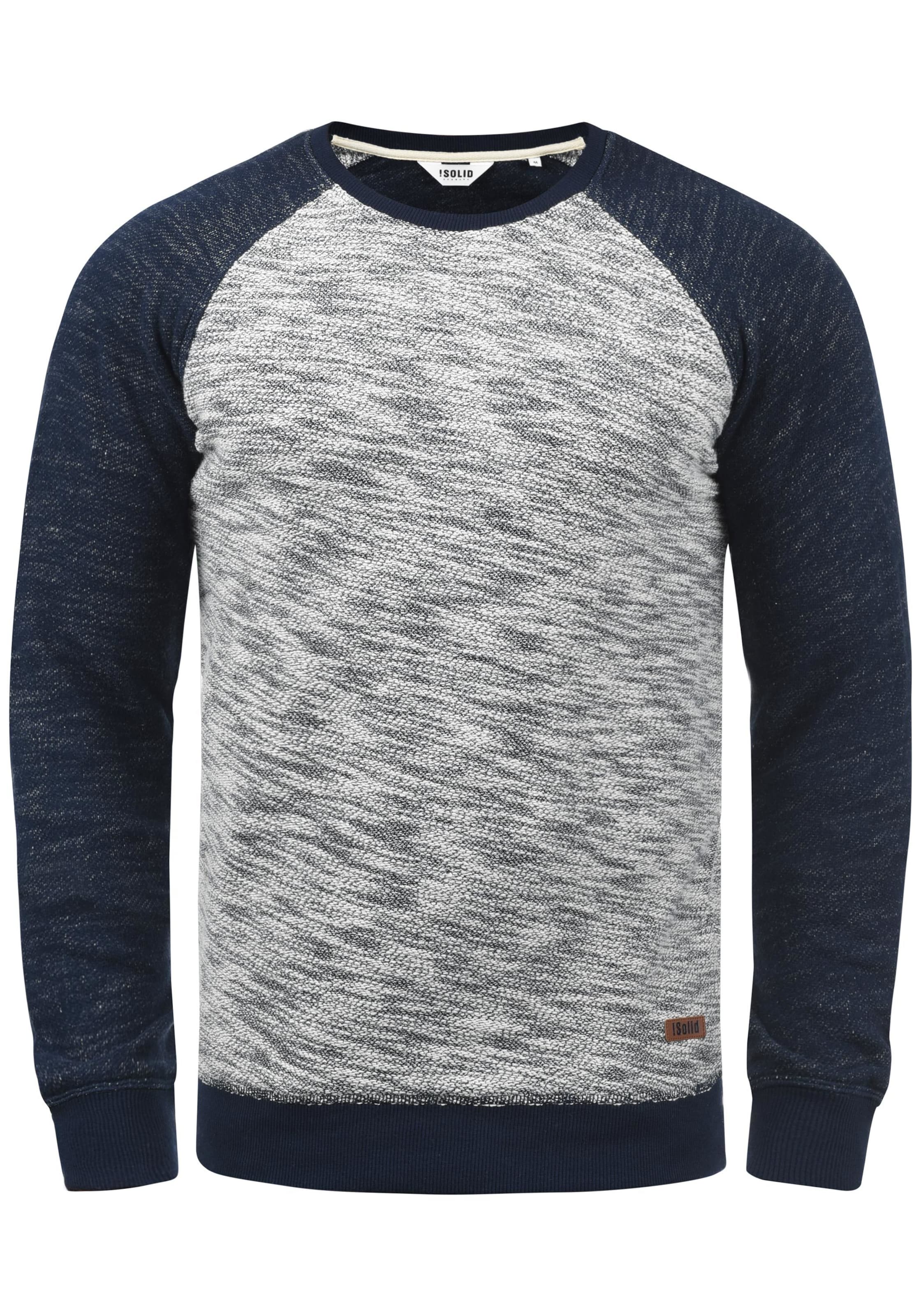 Männer Große Größen  Solid Sweatshirt 'Flocker' in Blau - LE89909