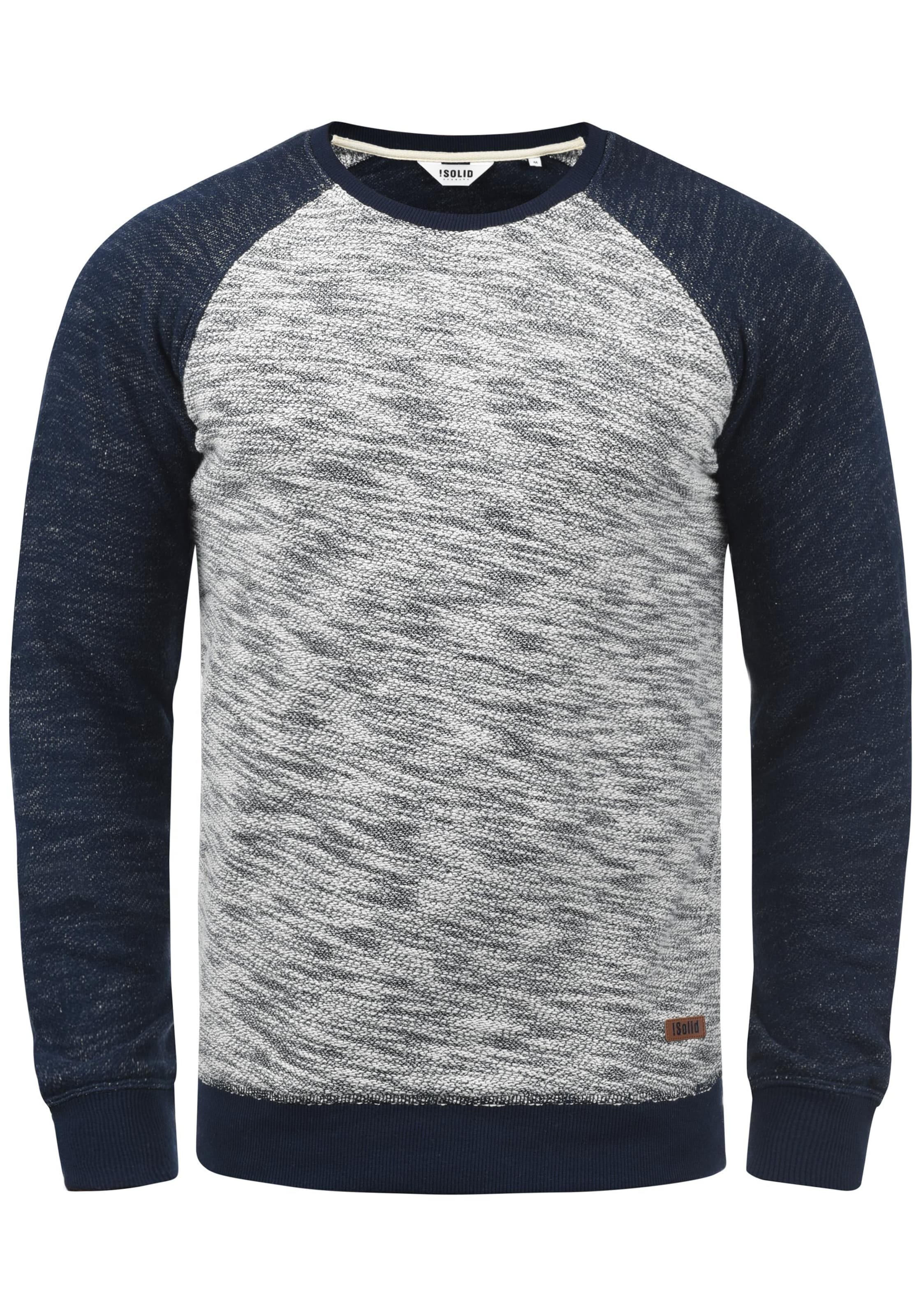 Sweat-shirt 'Flocker' !Solid en mélange de couleurs : devant