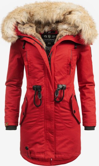 NAVAHOO Parka d’hiver 'Bombii' en rouge, Vue avec produit