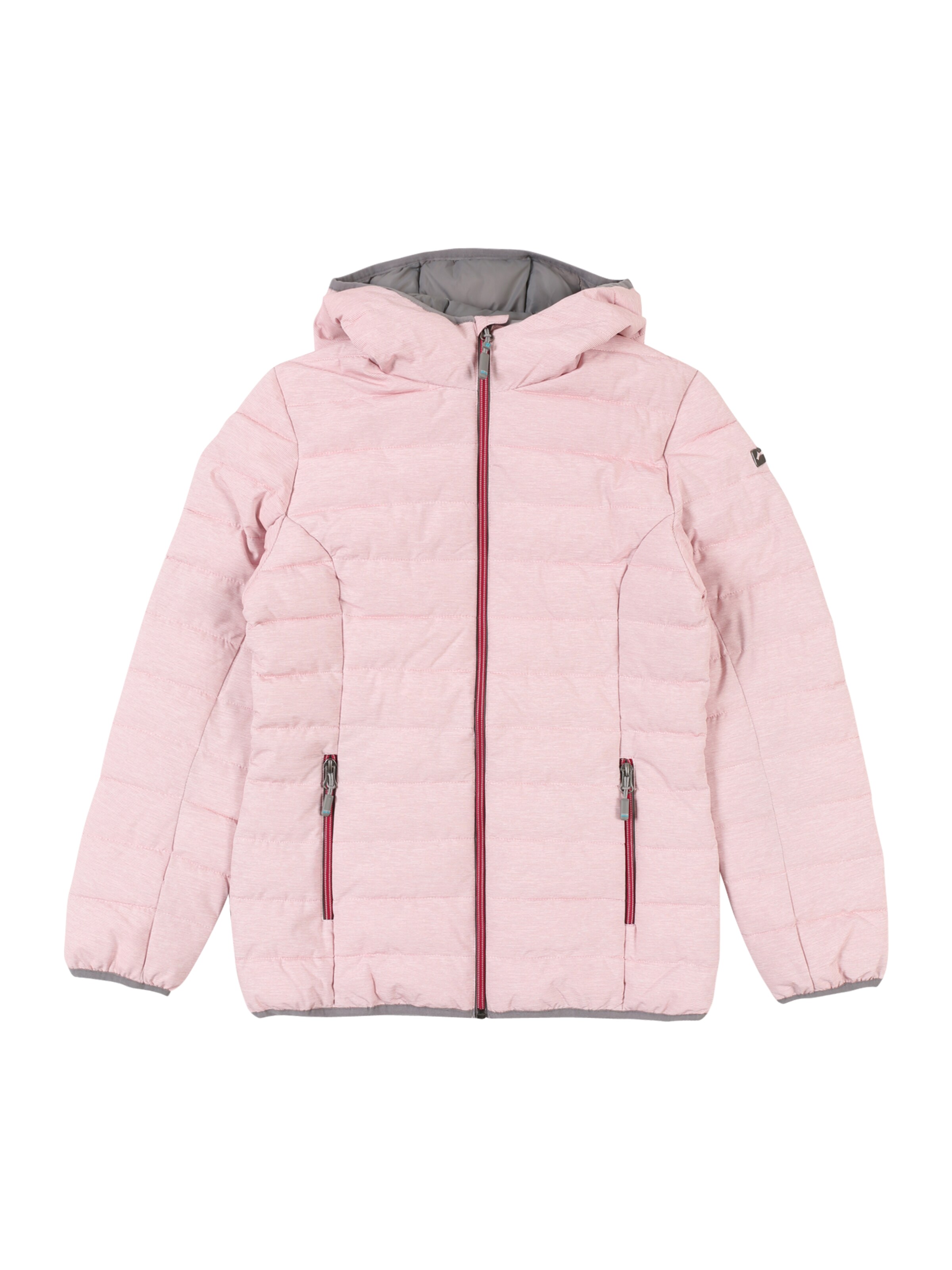 KILLTEC - Outdoorjas 'Uyaka Stripe Jr' in de kleur Framboos